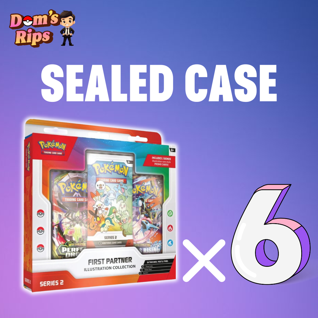 POKEMON TCG FIRST PARTNER ILLUSTRATION COLLECTION - SERIES 2 - SEALED CASE (6)