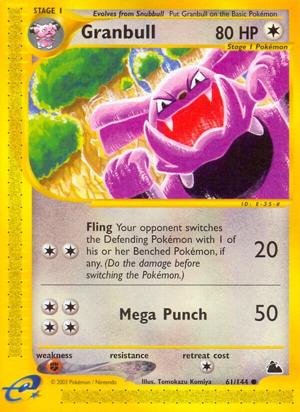 Skyridge - Granbull 61/144 - Mint Condition - Fresh Pack to Sleeve