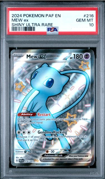 2024 POKEMON PAF EN-PALDEAN FATES SHINY ULTRA RARE #216 MEW EX PSA 10 216/091