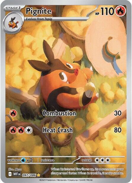 WHITE FLARE - PIGNITE ILLUSTRATION RARE 097/086 (MINT)