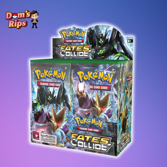 POKEMON TCG XY FATES COLLIDE BOOSTER BOX with Acrylic
