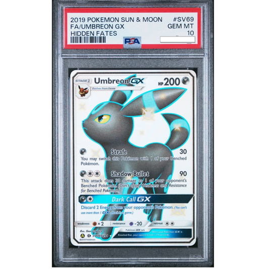PSA 10 Pokemon TCG Umbreon GX Hidden Fates SV69/SV94 HOLO FULL ART