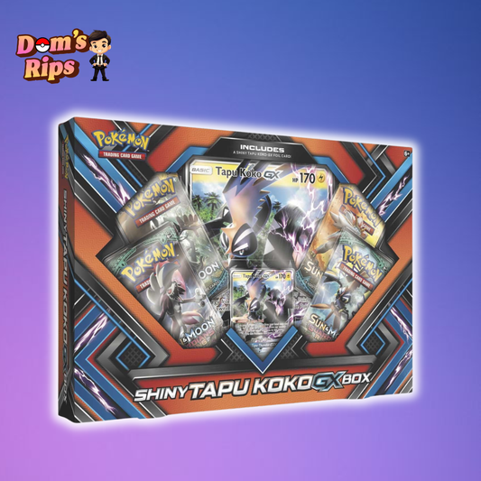 POKEMON TCG 2017 SUN AND MOON SHINY TAPU KOKO GX COLLECTION BOX