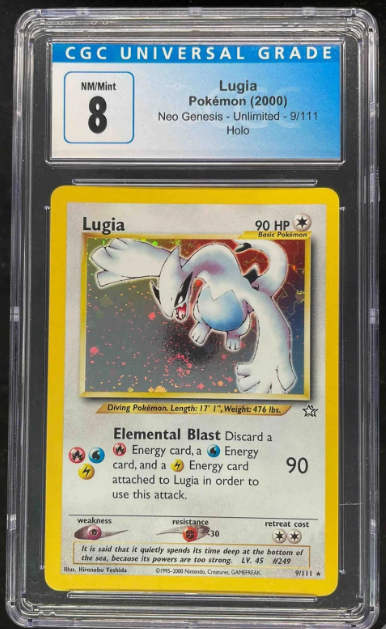 2000 Pokemon Neo Genesis #9/111 Lugia Holo CGC 8