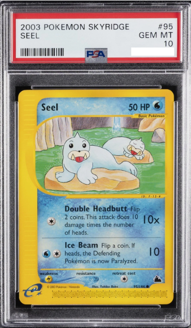 2003 POKEMON SKYRIDGE #95 SEEL PSA 10