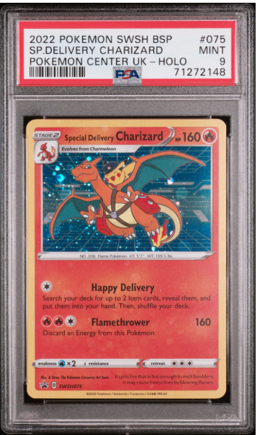 2022 POKEMON SWSH BLACK STAR PROMO 075 SP.DELIVERY CHARIZARD
